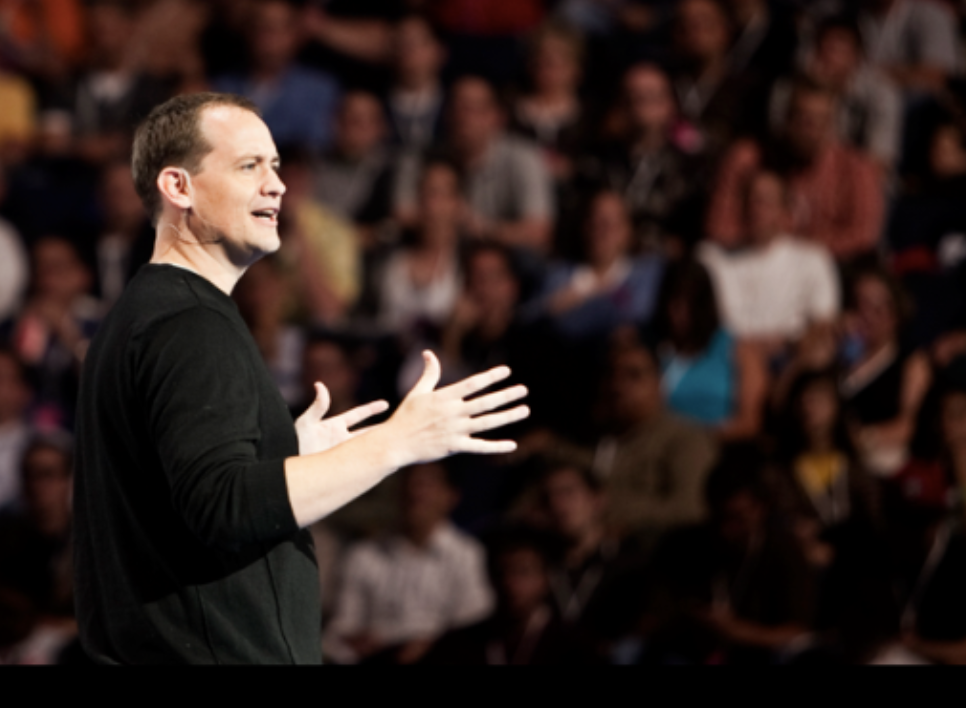 Shane Hipps teaching among an audience